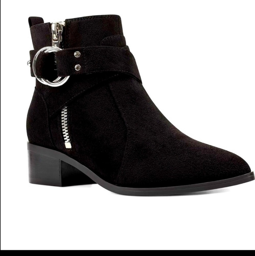 Nine West Dahila Faux Suede Ankle Boots